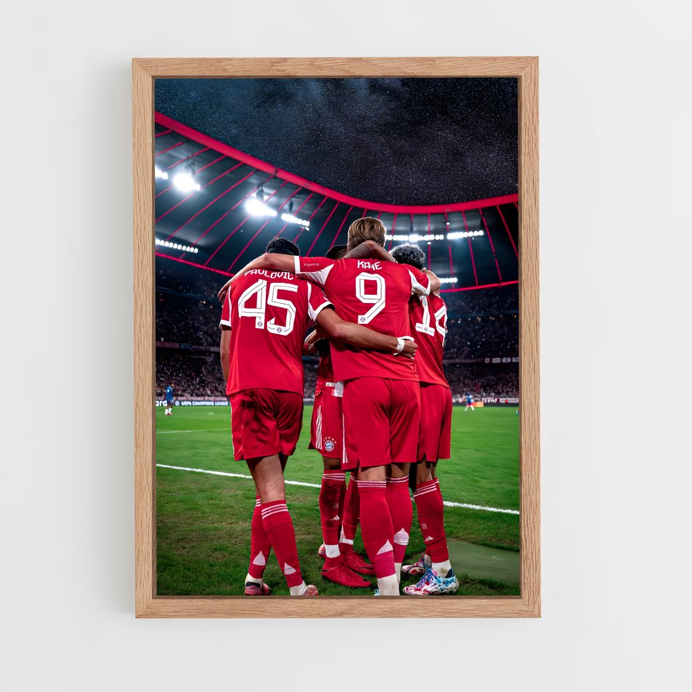ap-fc bayern munich-1 cadre Bois clair