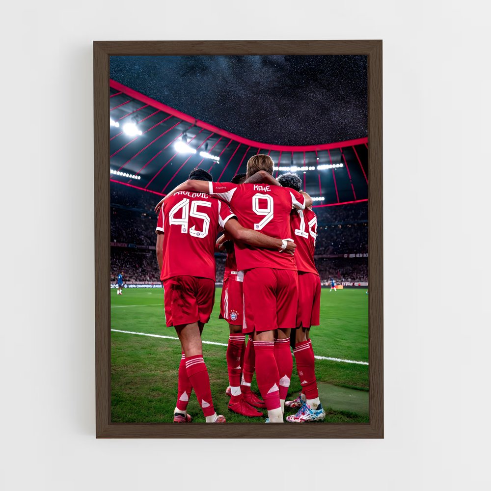 ap-fc bayern munich-1 cadre Bois foncé