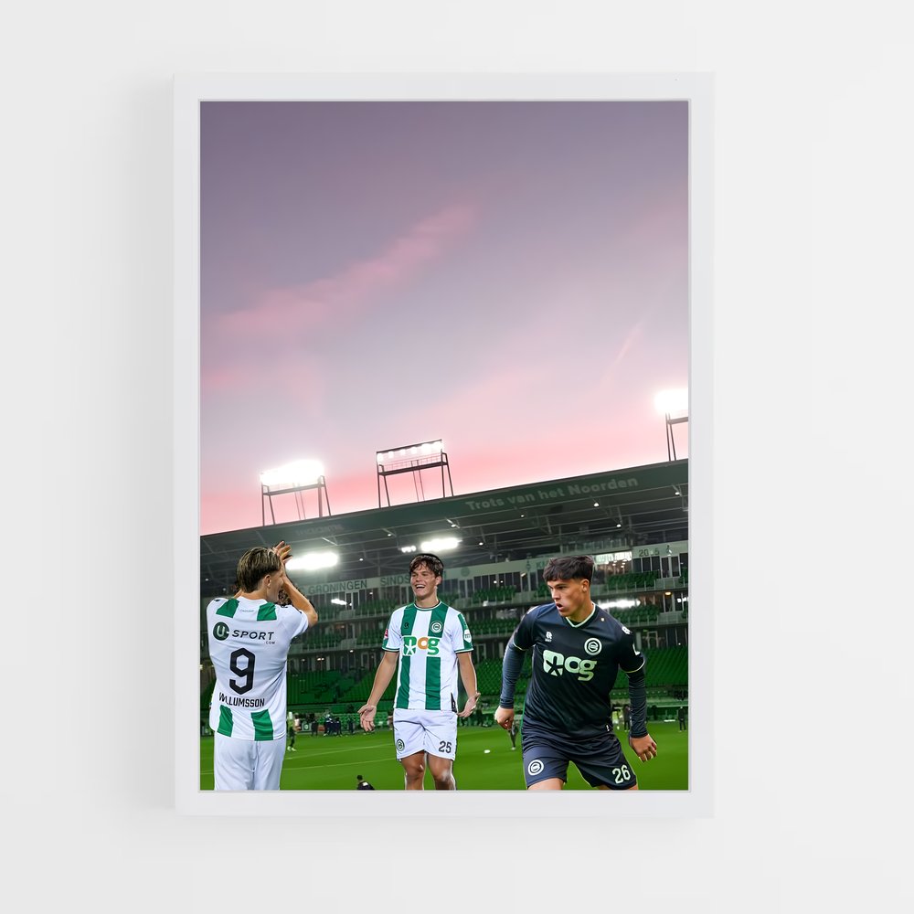 ap-fc groningen-1 cadre Blanc