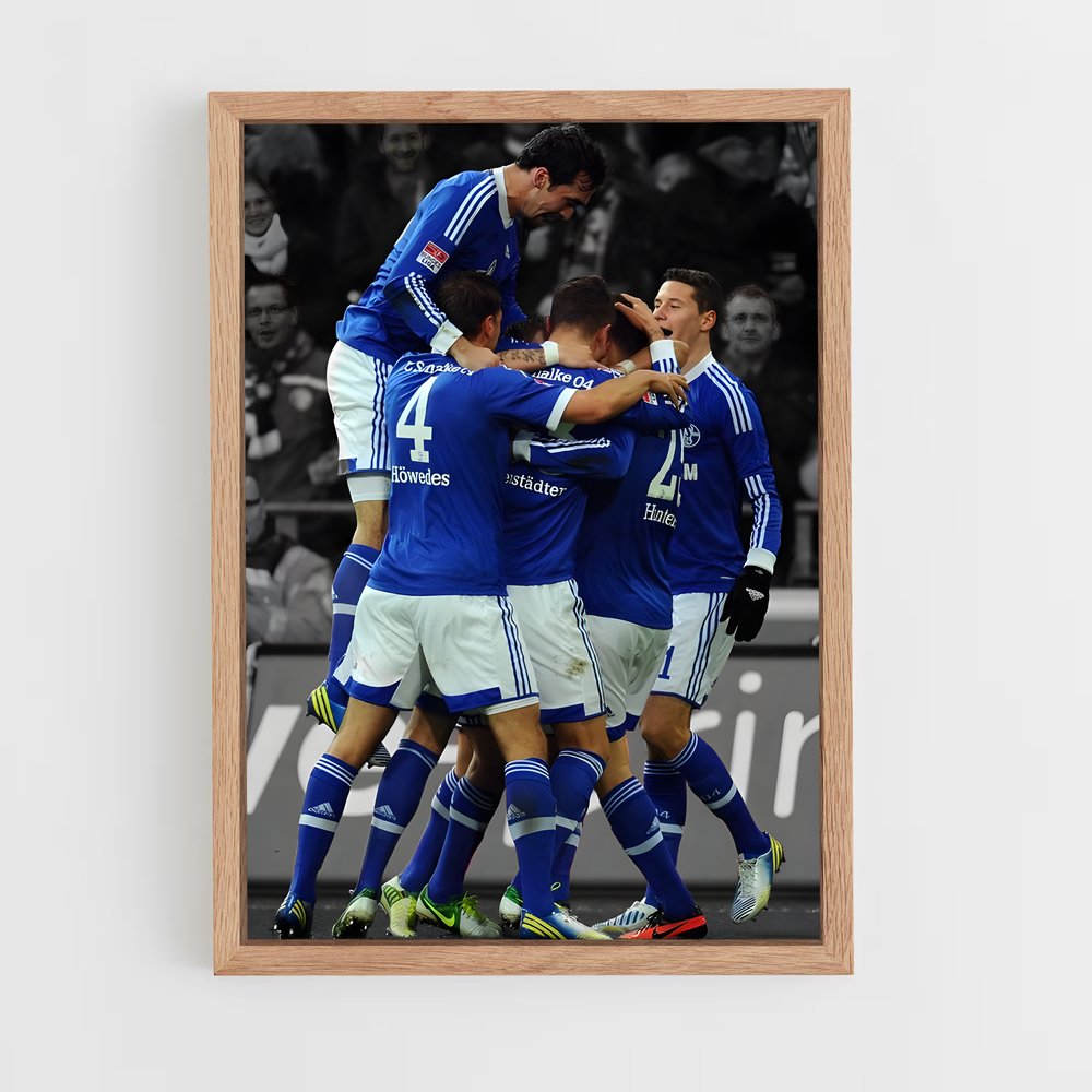 ap-fc schalke 04-8 cadre Bois clair