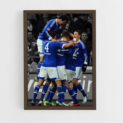 ap-fc schalke 04-8 cadre Bois foncé