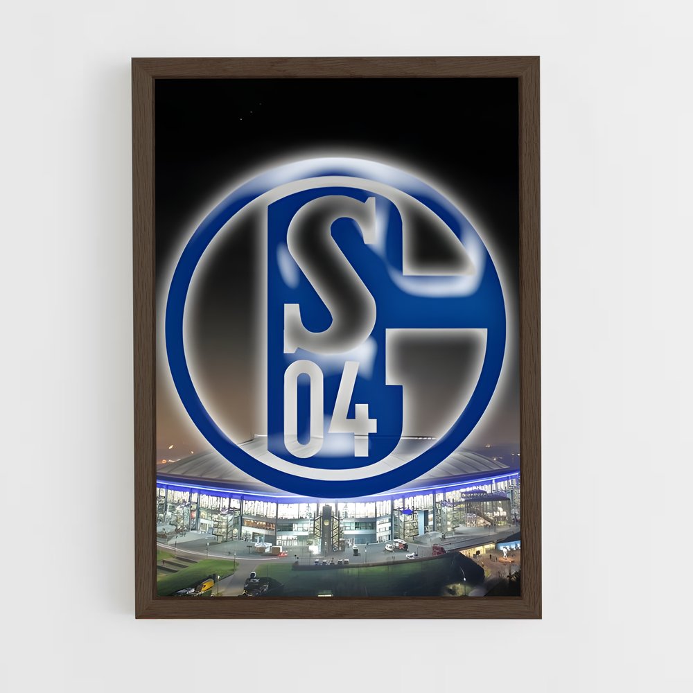 ap-fc schalke 04-9 cadre Bois foncé