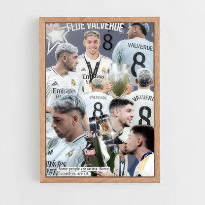 ap-federico valverde-10 cadre Bois clair