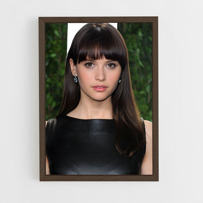ap-felicity jones-5 cadre Bois foncé