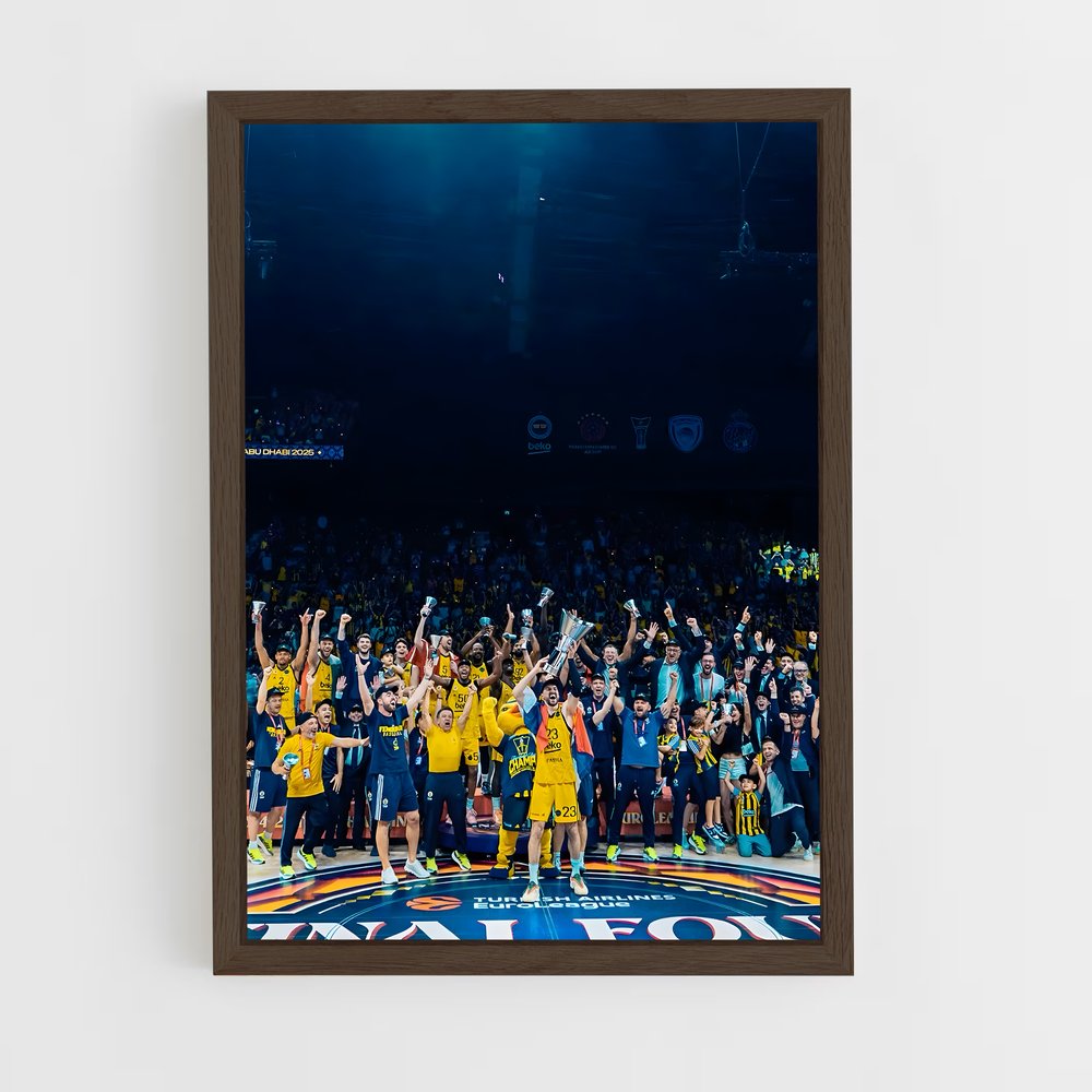 ap-fenerbahce basketball-3 cadre Bois foncé