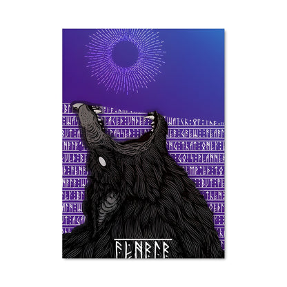 Poster Loup Solaire