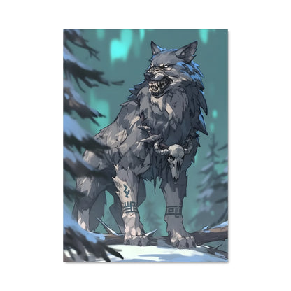 Poster Loup des Neiges