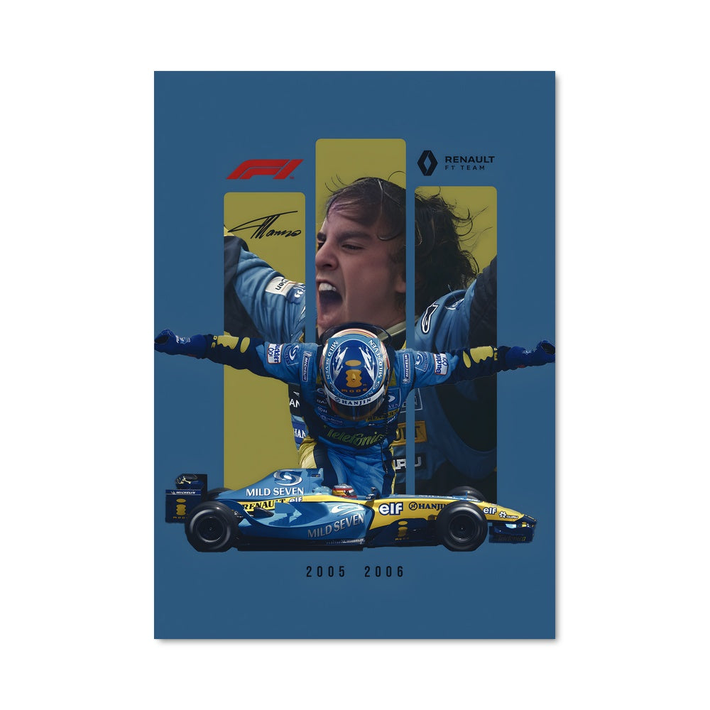 Poster Vitesse Bleu