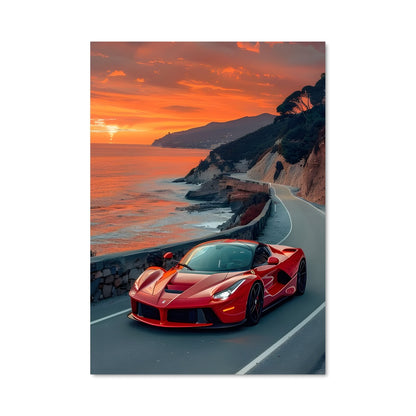 Poster Ferrari au Bord de l'Océan