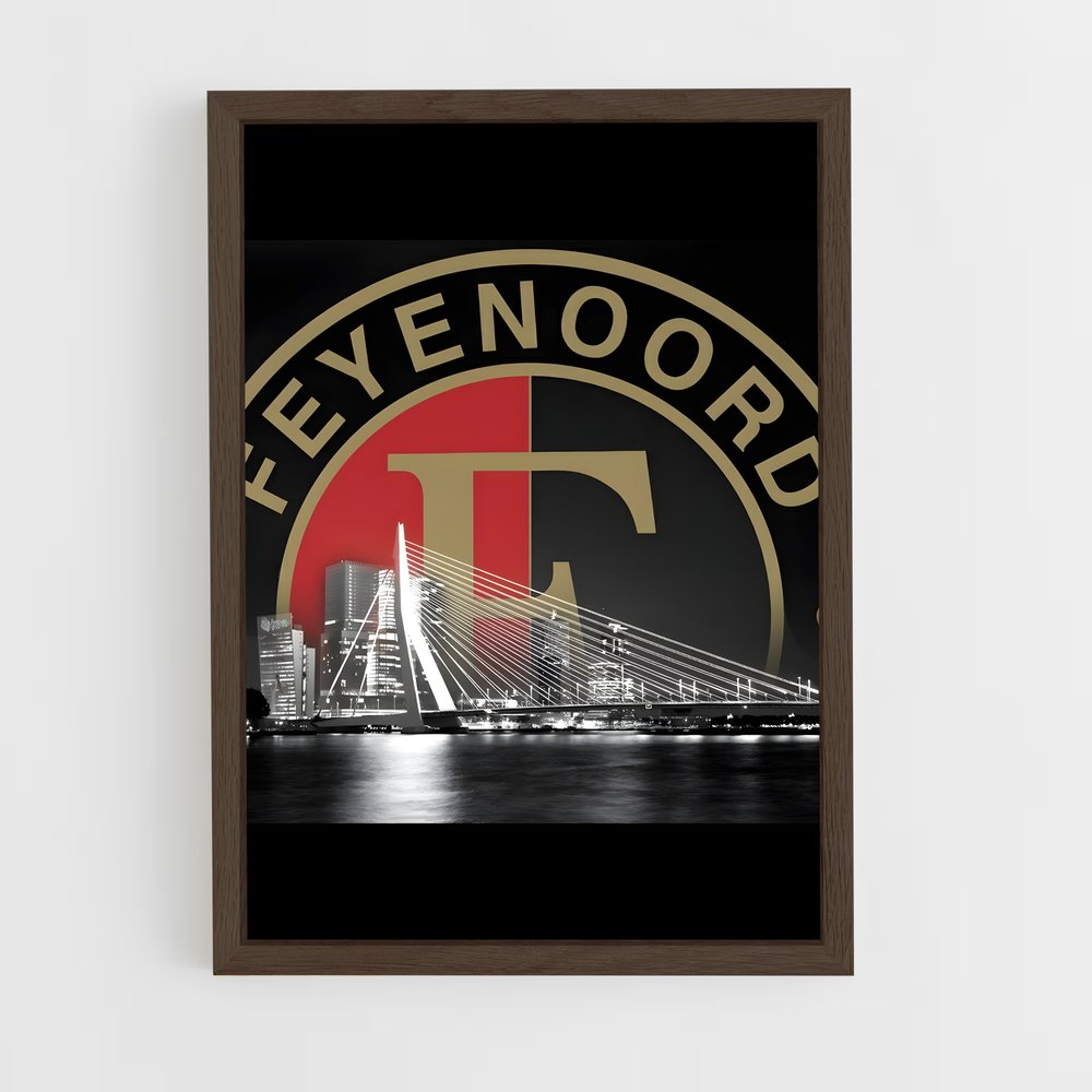 ap-feyenoord rotterdam-6 cadre Bois foncé