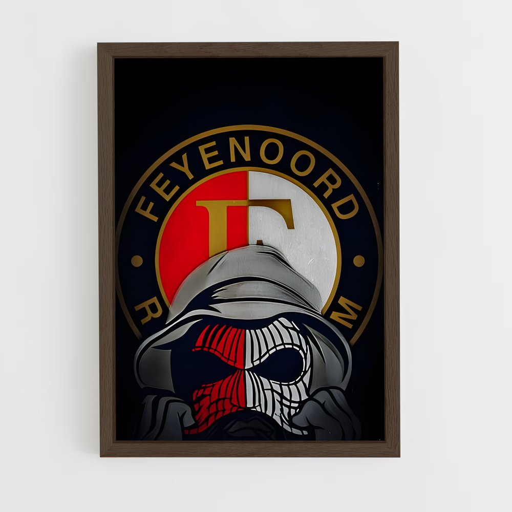 ap-feyenoord rotterdam-8 cadre Bois foncé