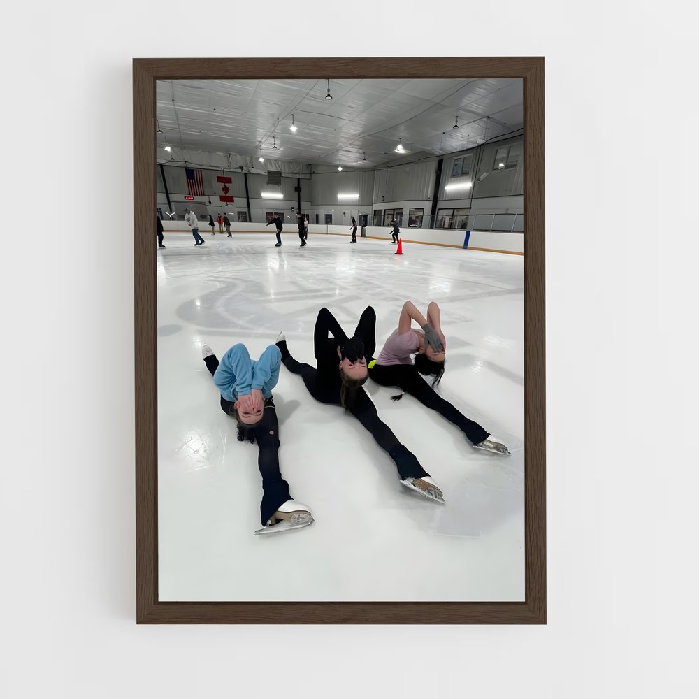 ap-figure skating-3 cadre Bois foncé
