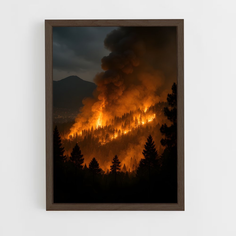 ap-fire-8 cadre Bois foncé