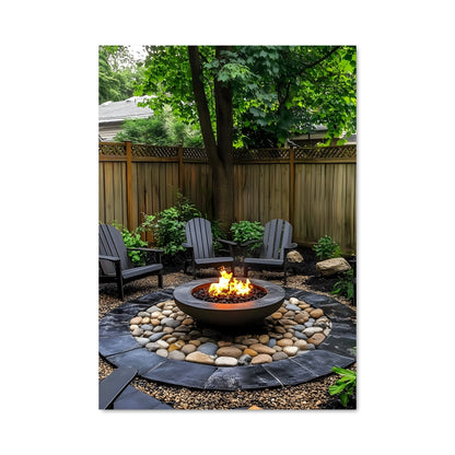 Poster Fire pit 23686