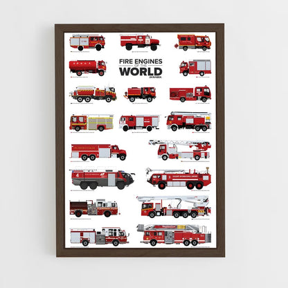 ap-fire trucks-1 cadre Bois foncé