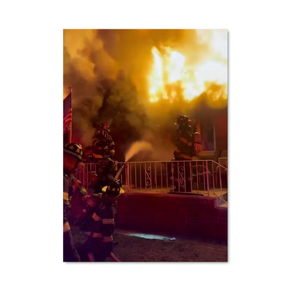 Poster Flamme Urbaine