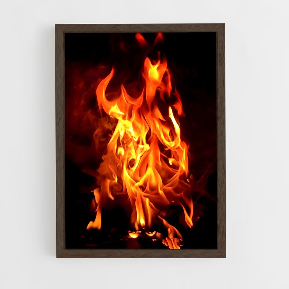 ap-flame-1 cadre Bois foncé