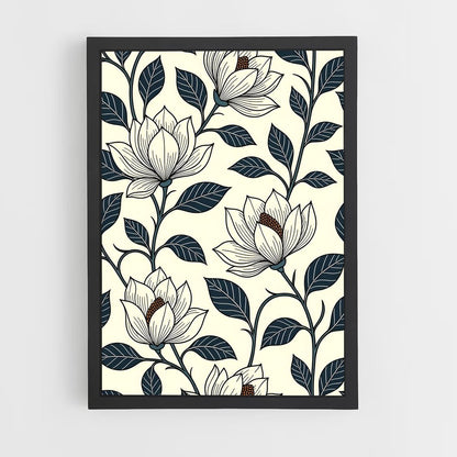 ap-floral patterns-5 cadre Noir
