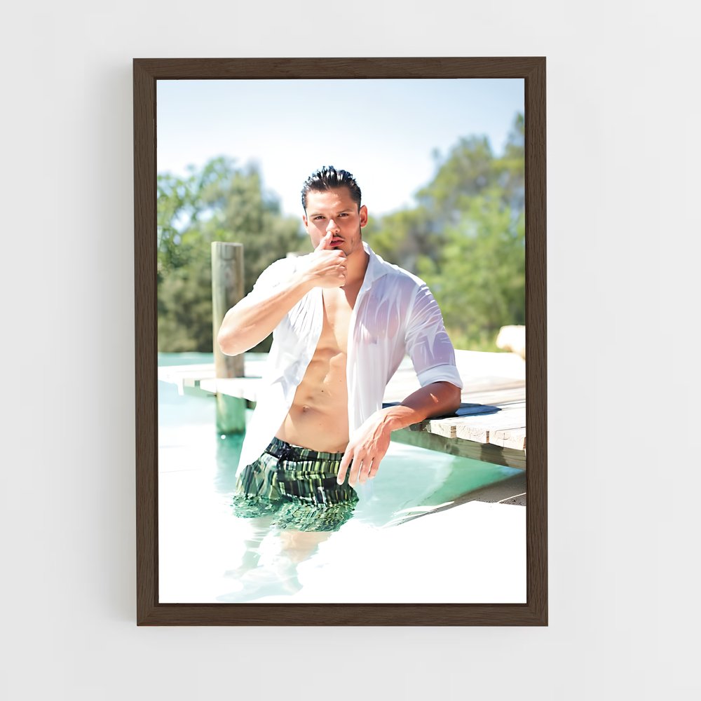 ap-florent manaudou-4 cadre Bois foncé