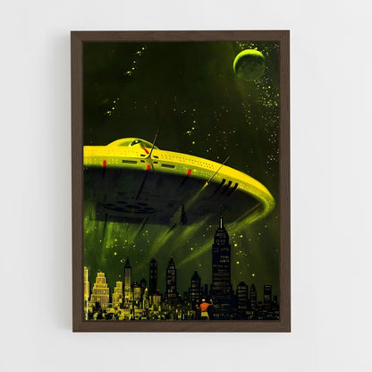 ap-flying saucer-5 cadre Bois foncé