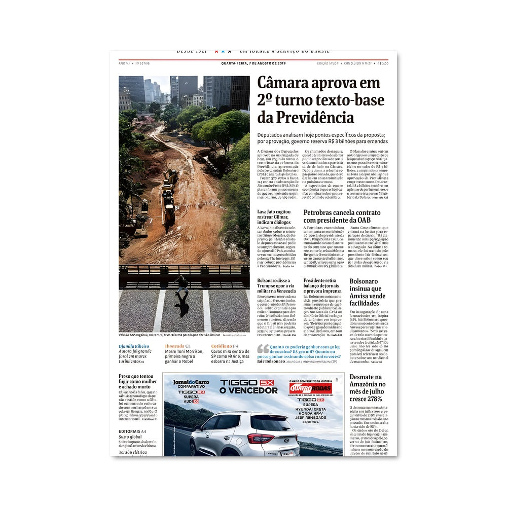 Poster Une Une de S.Paulo