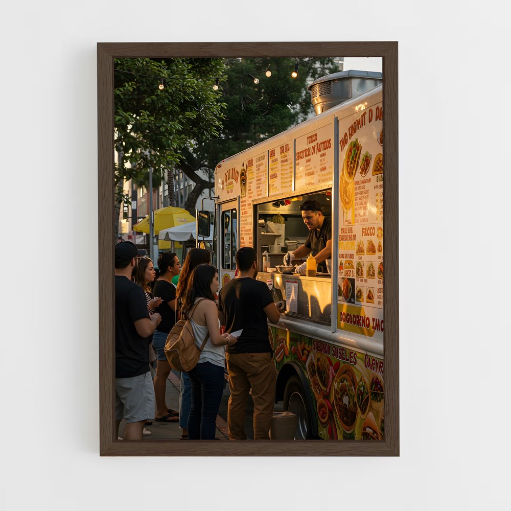 ap-food truck-4 cadre Bois foncé