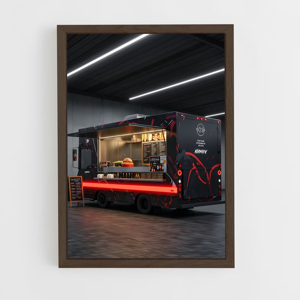 ap-food truck-5 cadre Bois foncé