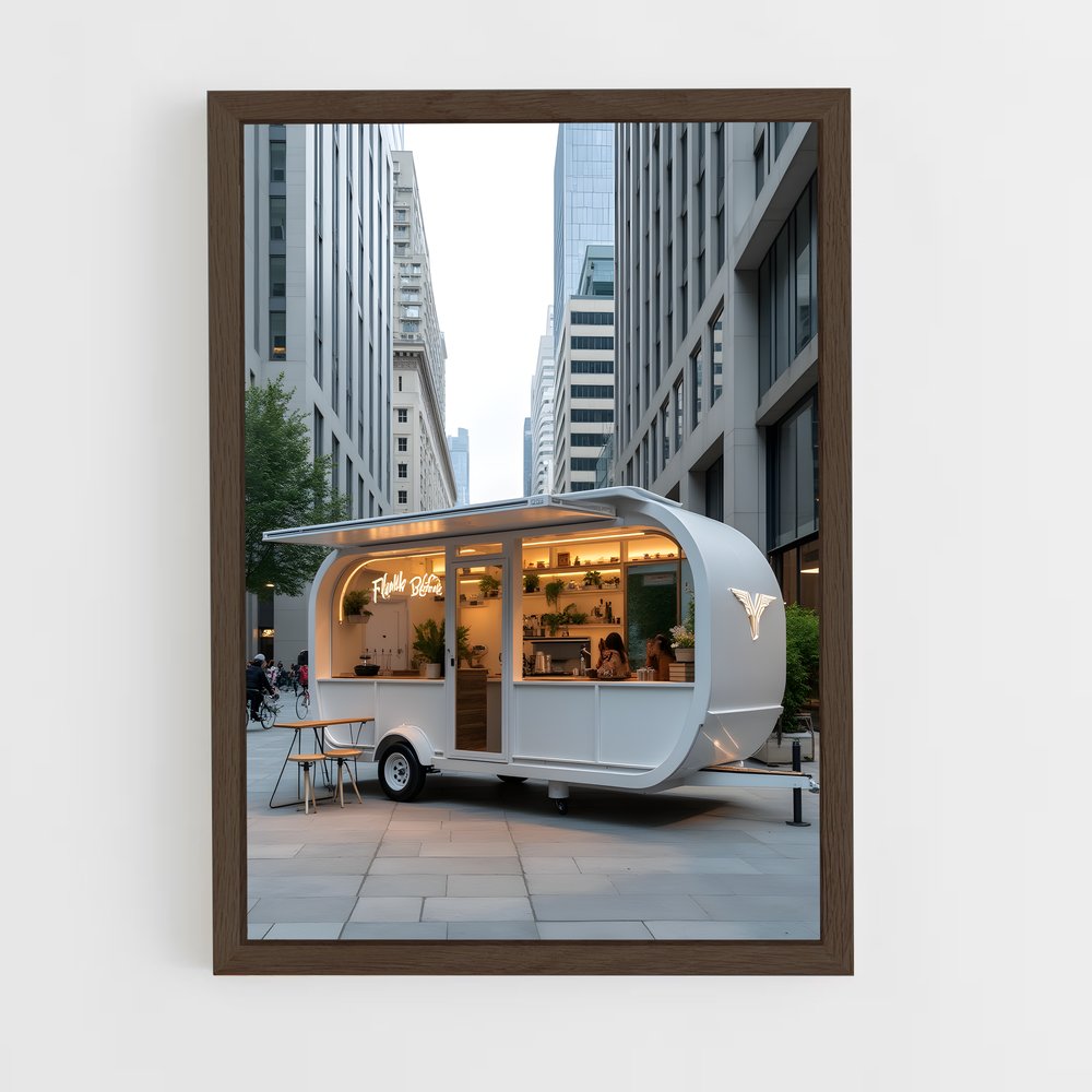 ap-food truck-6 cadre Bois foncé