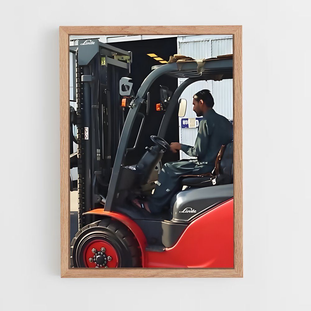 ap-forklift operator-1 cadre Bois clair