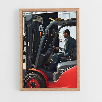 ap-forklift operator-1 cadre Bois clair