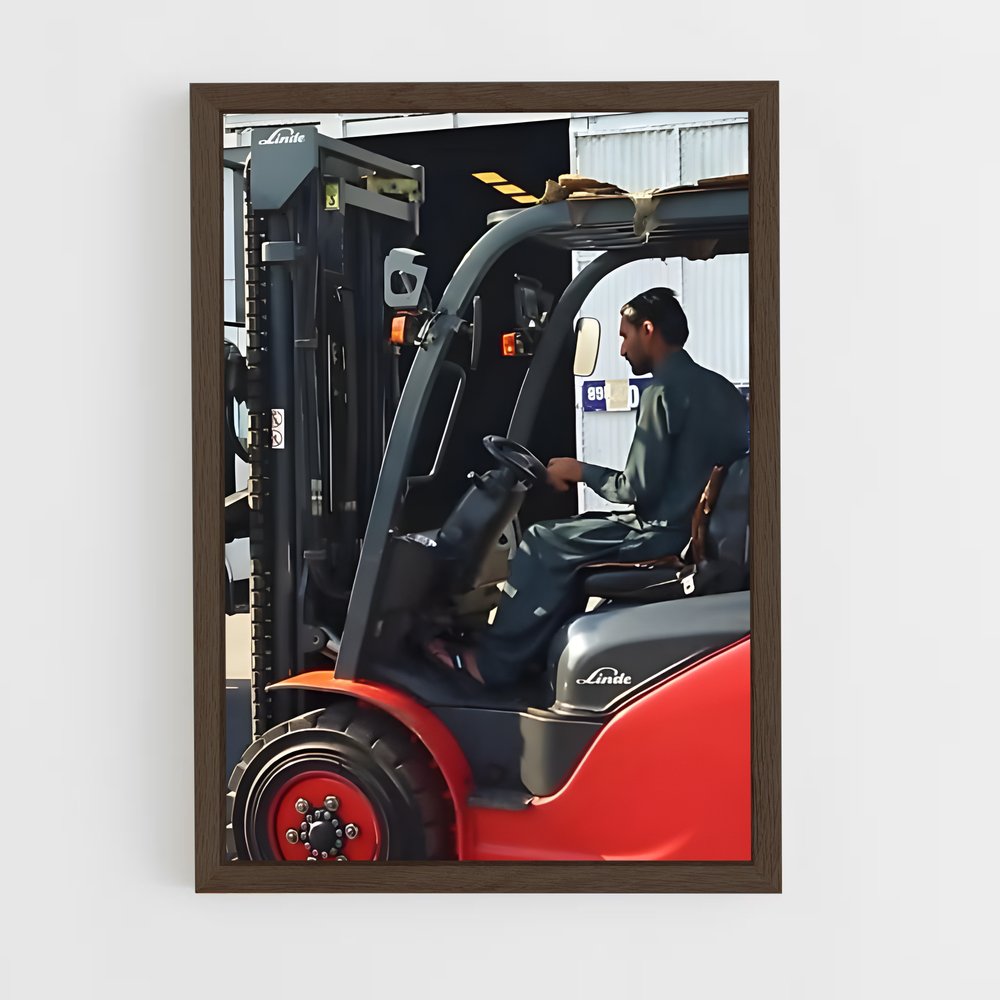 ap-forklift operator-1 cadre Bois foncé