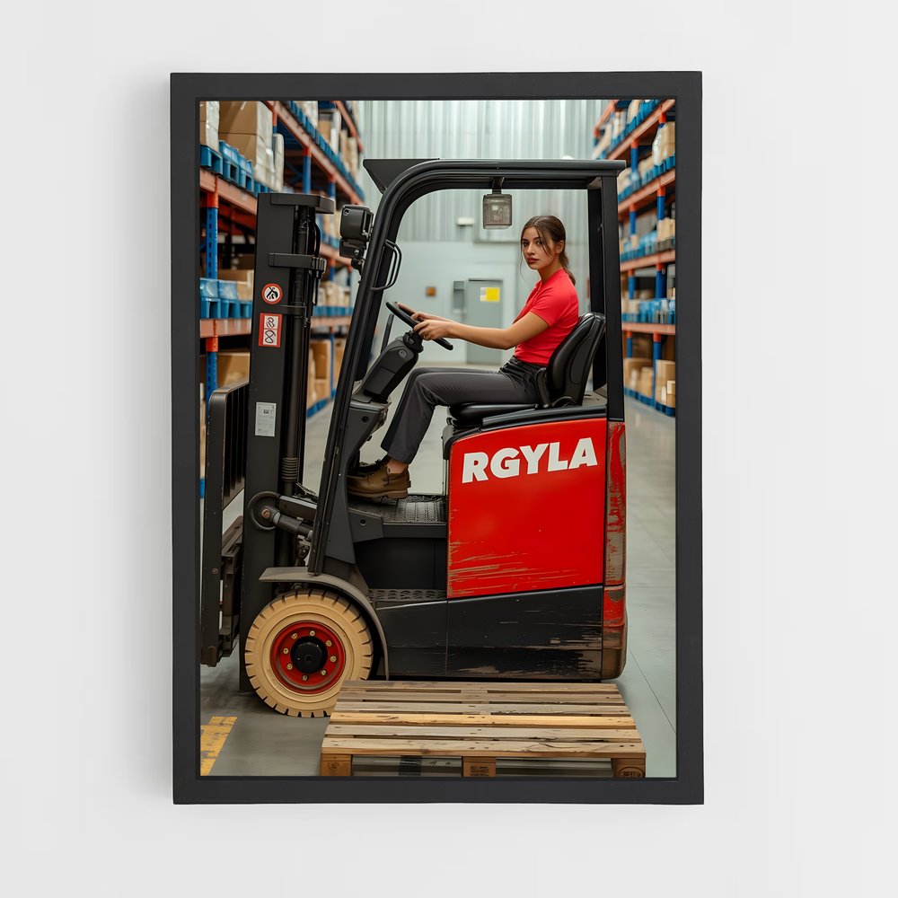 ap-forklift operator-3 cadre Noir