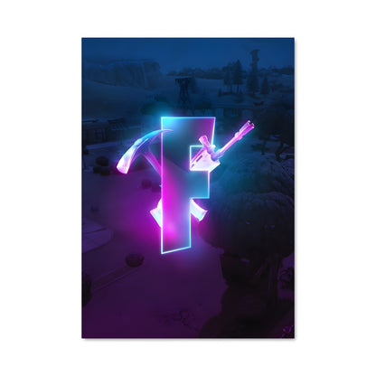 Poster Flèche Néo-Pink
