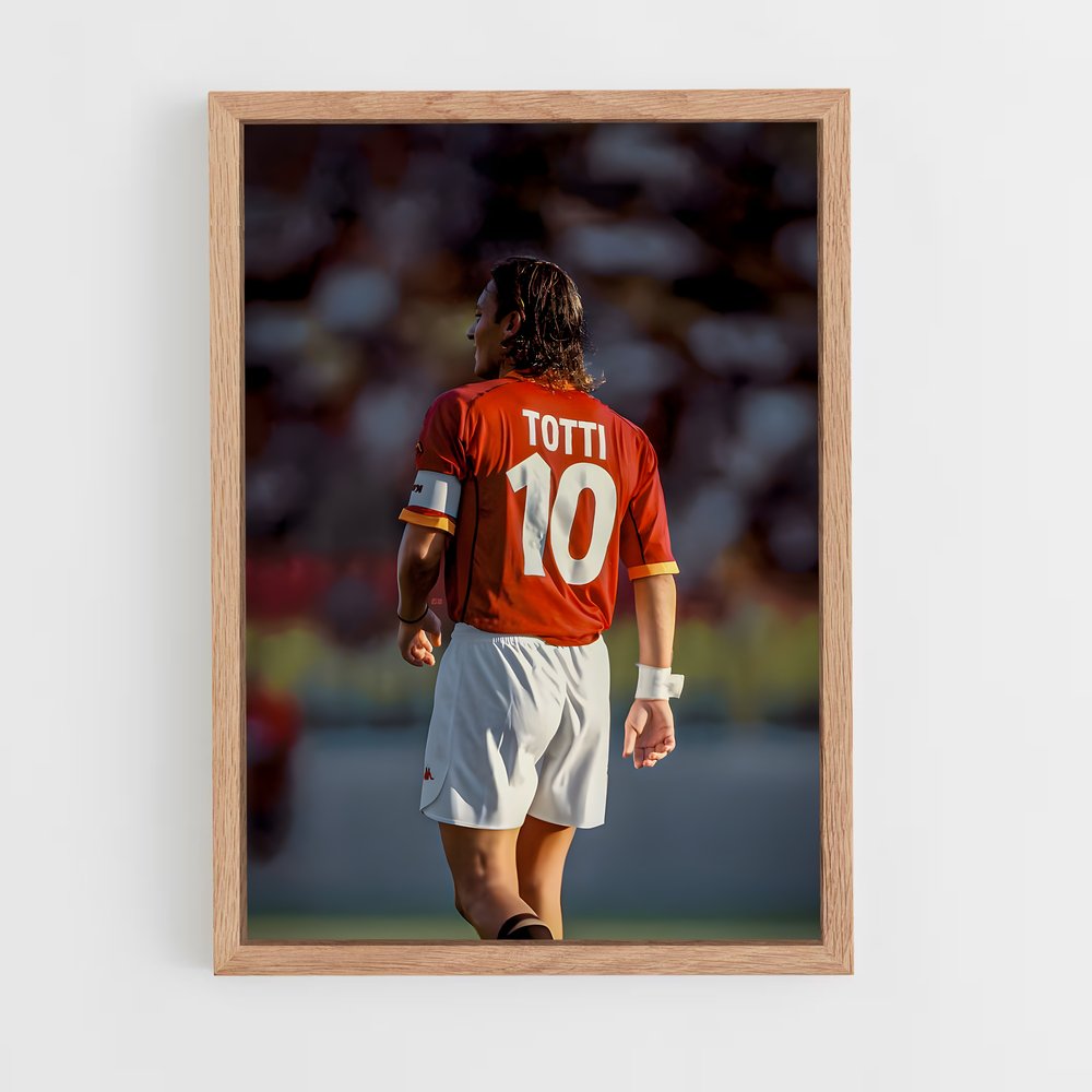 ap-francesco totti-2 cadre Bois clair