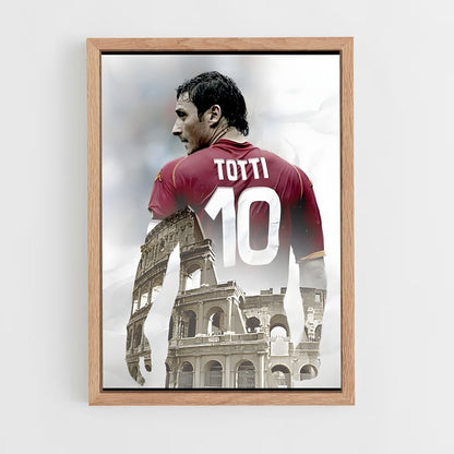 ap-francesco totti-4 cadre Bois clair