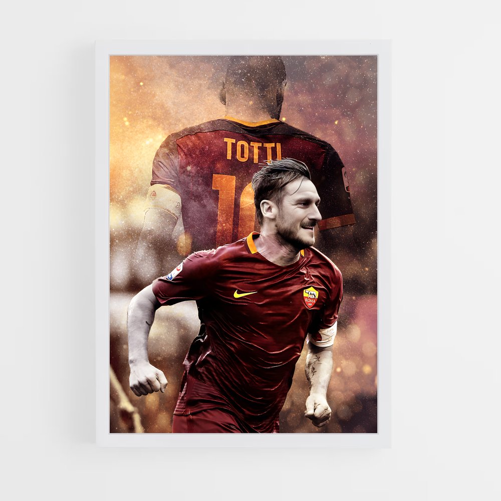 ap-francesco totti-5 cadre Blanc