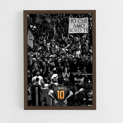 ap-francesco totti-6 cadre Bois foncé