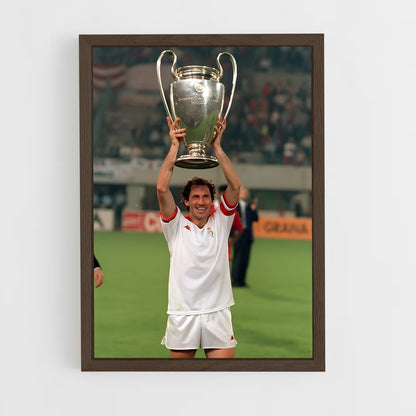 ap-franco baresi-7 cadre Bois foncé