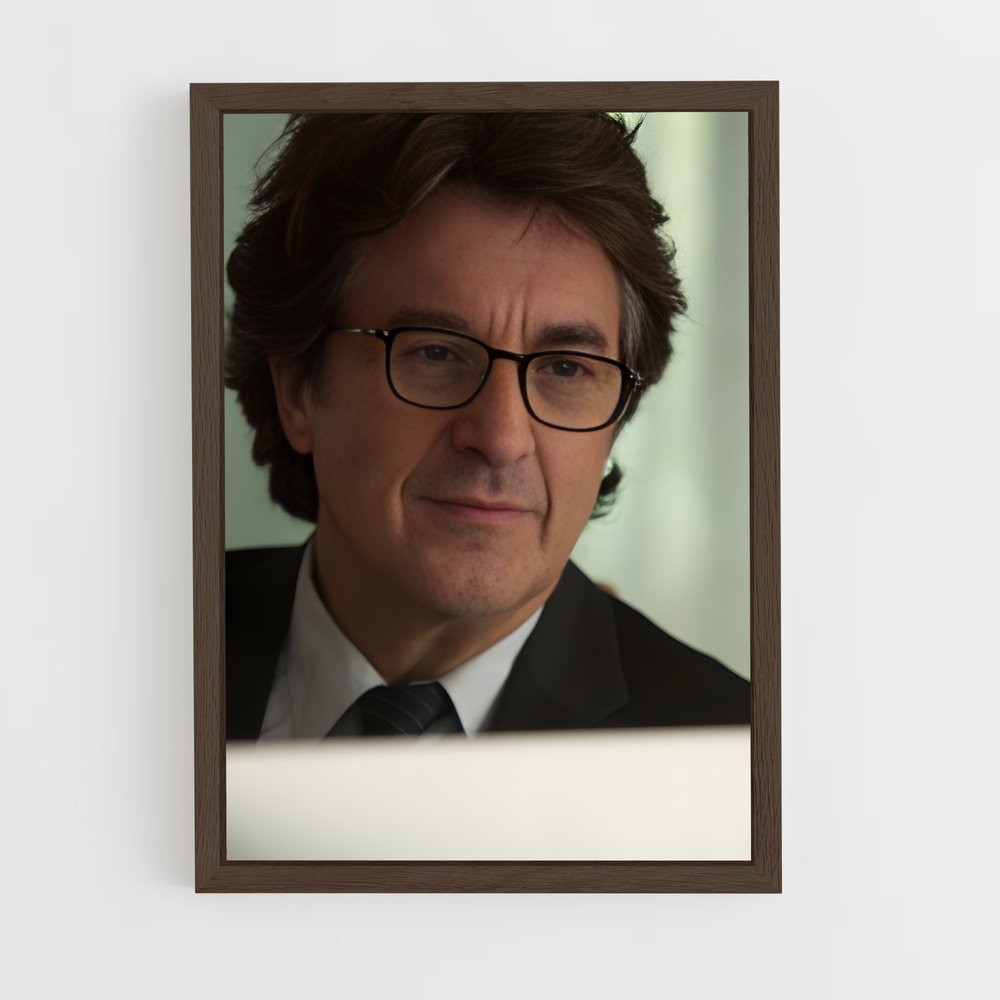 ap-francois cluzet-6 cadre Bois foncé