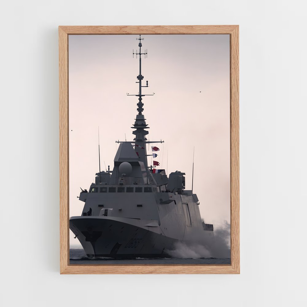 ap-fremm frigate-1 cadre Bois clair