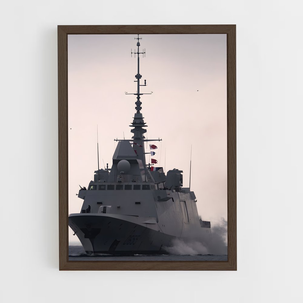ap-fremm frigate-1 cadre Bois foncé