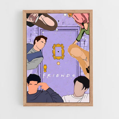ap-friends-3 cadre Bois clair