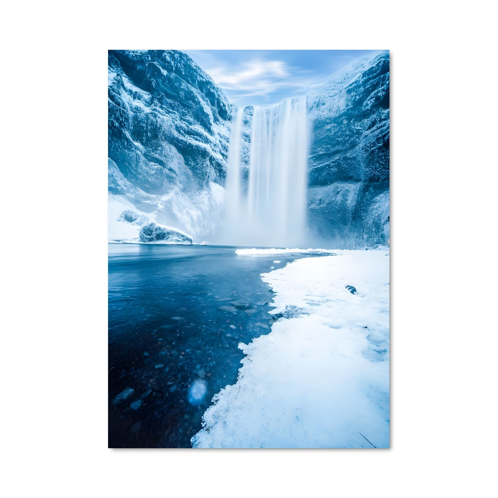 Poster Frozen waterfall 96904
