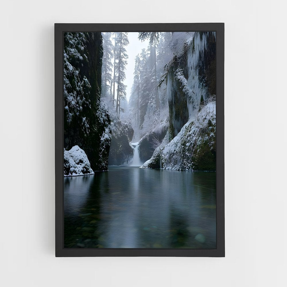 ap-frozen waterfall-2 cadre Noir