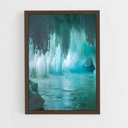 ap-frozen waterfall-3 cadre Bois foncé