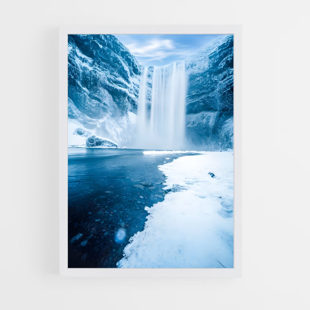 ap-frozen waterfall-9 cadre Blanc