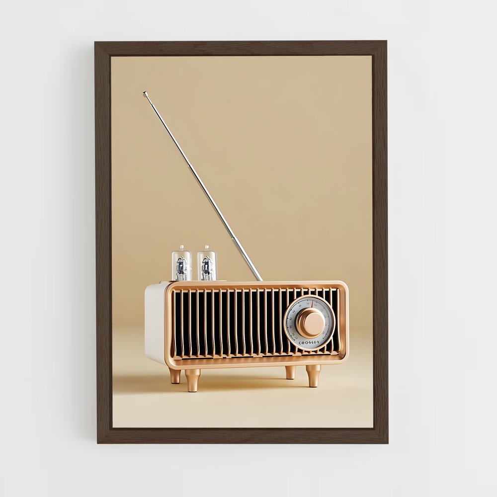 ap-fun radio-5 cadre Bois foncé