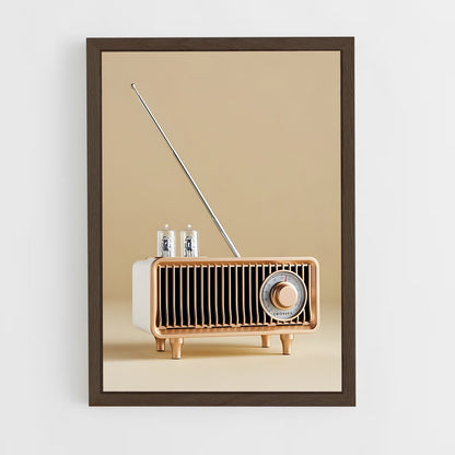 ap-fun radio-5 cadre Bois foncé