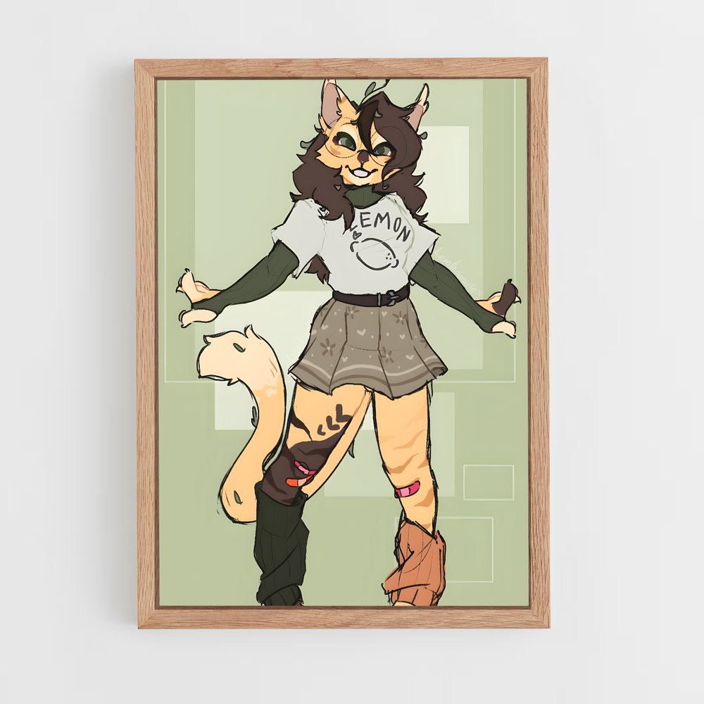 ap-fursona-1 cadre Bois clair