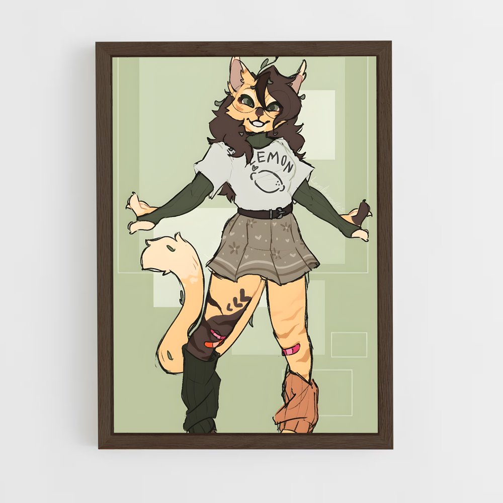 ap-fursona-1 cadre Bois foncé